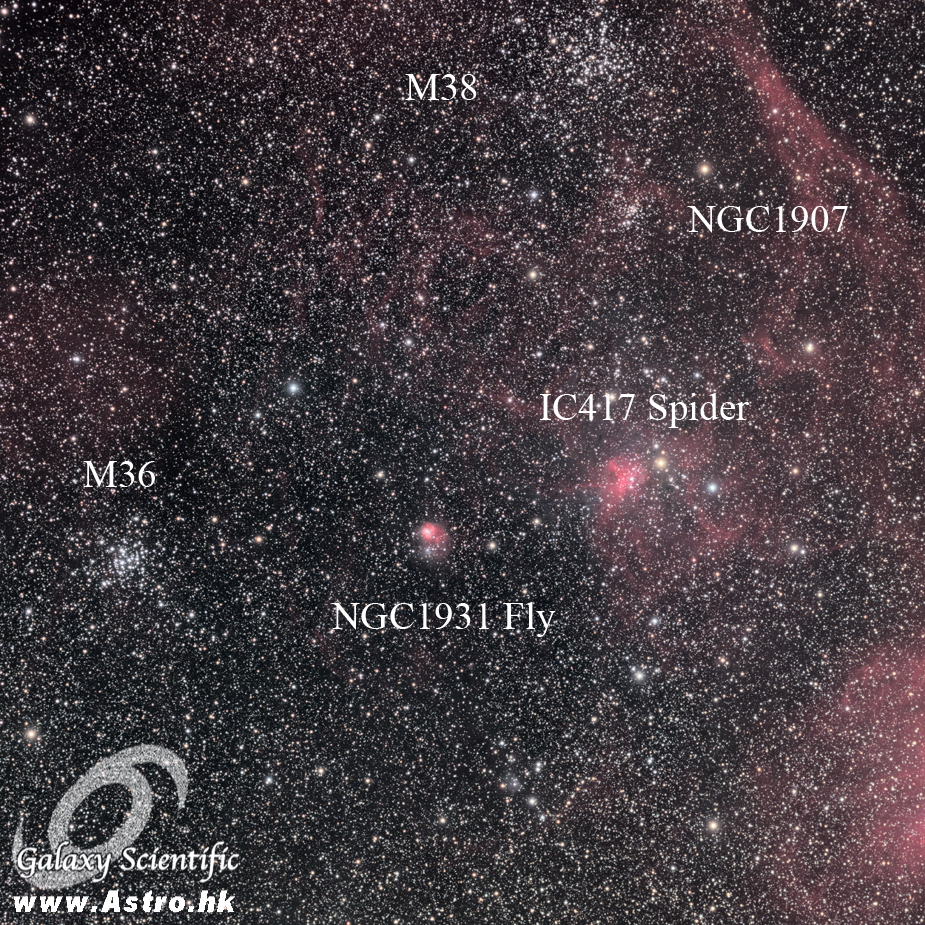 IC417_ NGC1931_ Spider_Fly LRGBHa Resized Marked.JPG